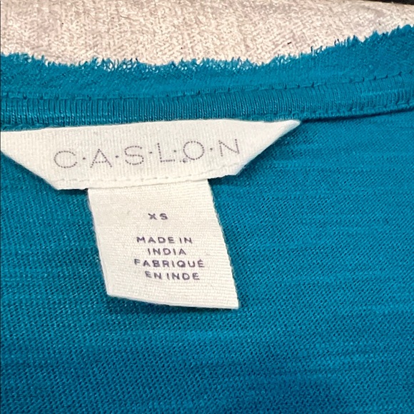 Caslon Teal Sleeveless Tiered Maxi Dress - Picture 5 of 8